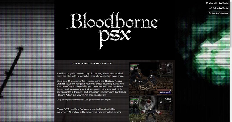 BloodbornePSX by LWMedia